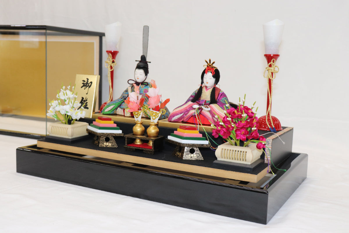 雛人形ガラスケース (48cmx28cmx35cm)