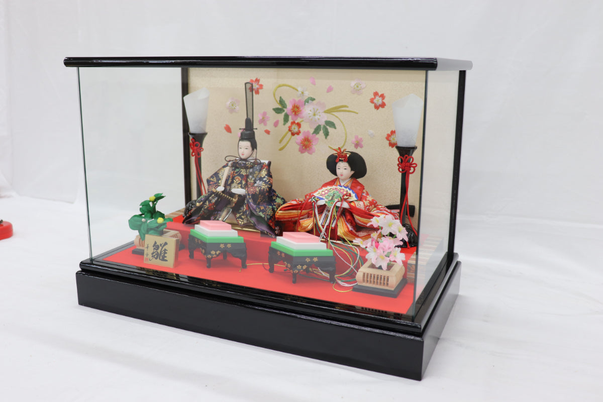 雛人形ガラスケース (46cmx26cmx23cm)