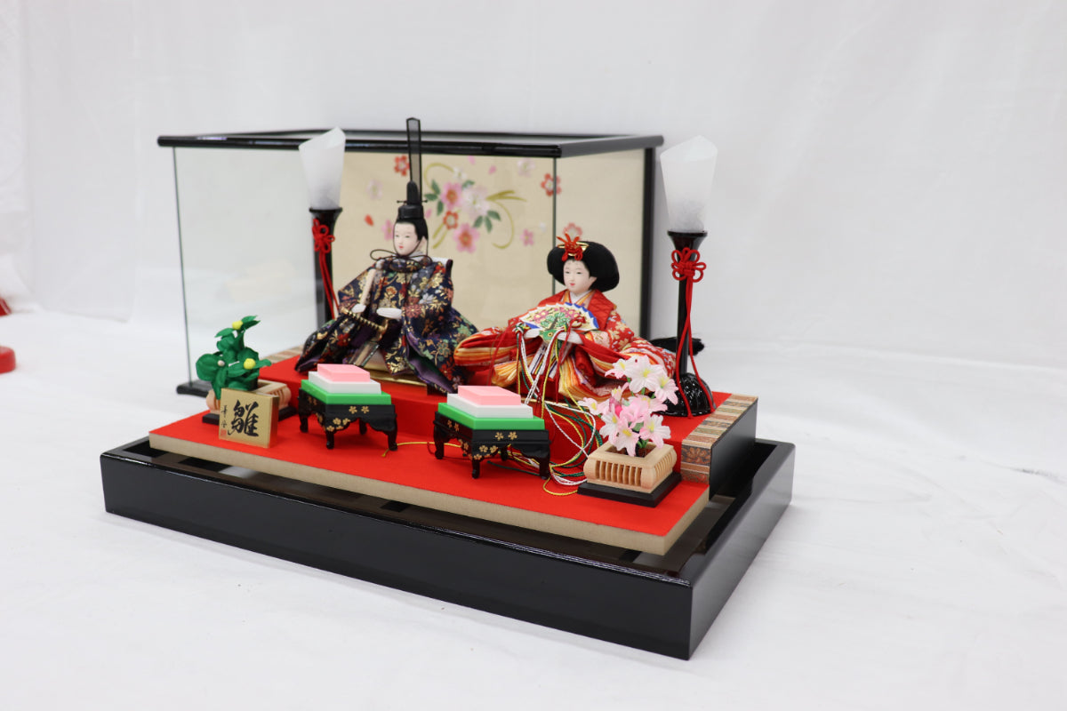 雛人形ガラスケース (46cmx26cmx23cm)