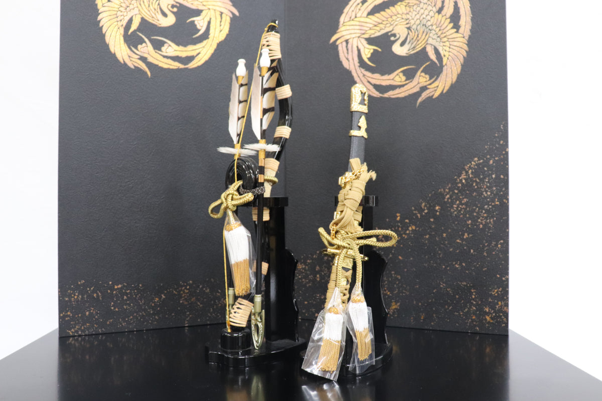 兜平飾り五月人形セット (65cmx43cmx67cm)【送料無料】