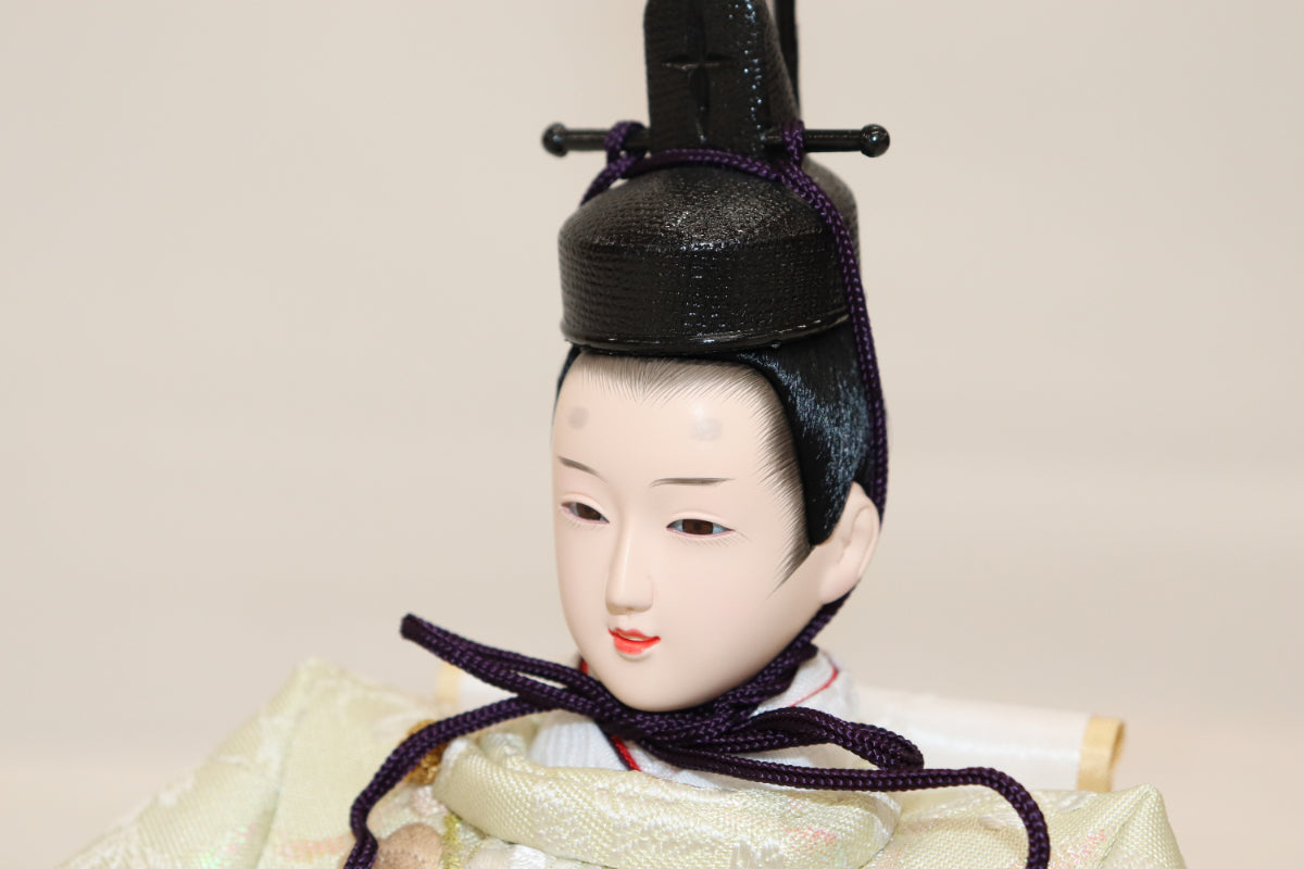 収納五人飾り雛人形セット(60cmx58cmx68cm)