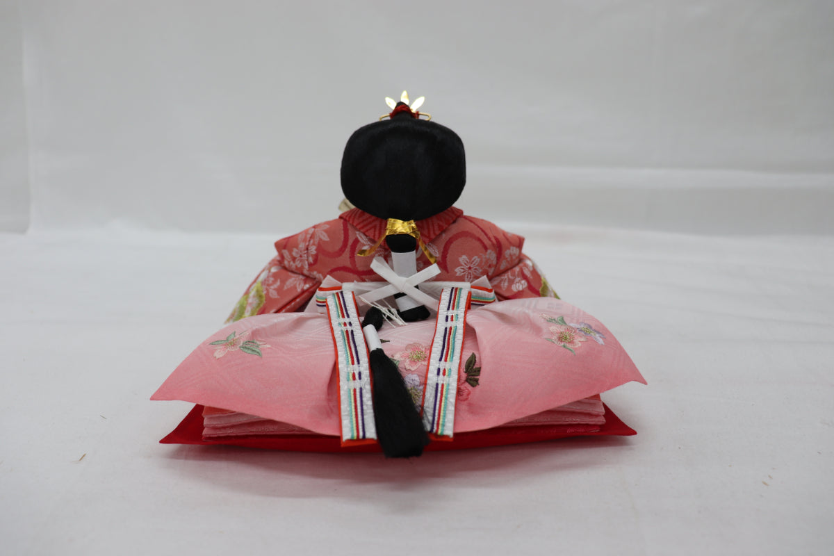収納五人飾り雛人形セット(60cmx58cmx68cm)