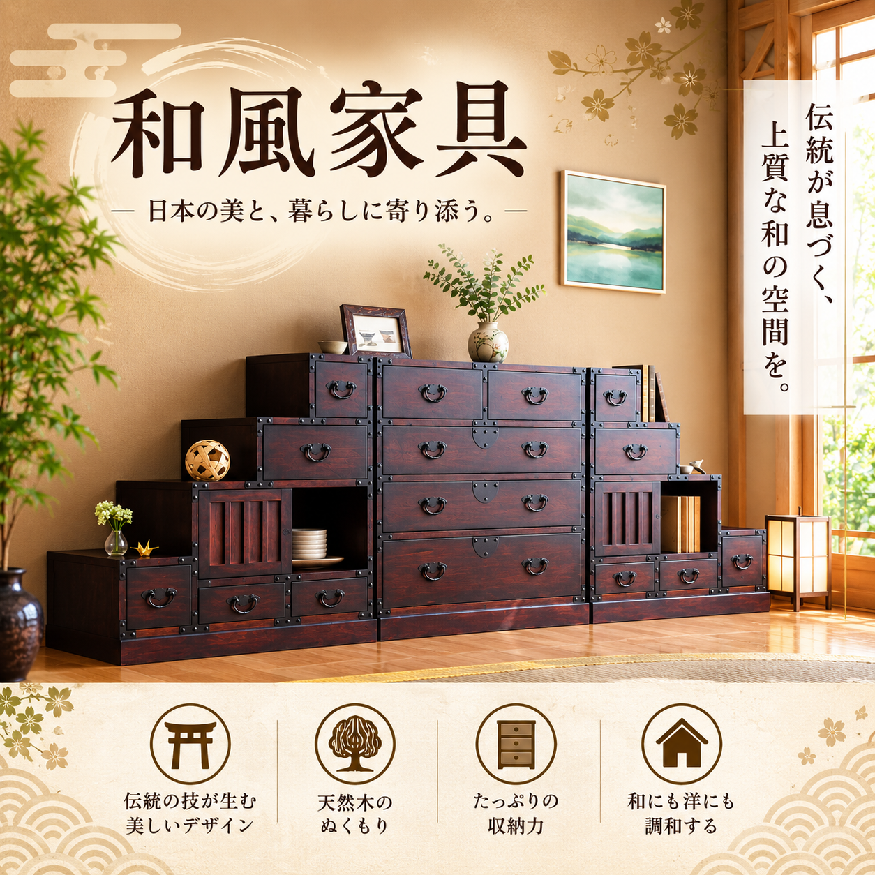 和風家具・国産家具・和調インテリア