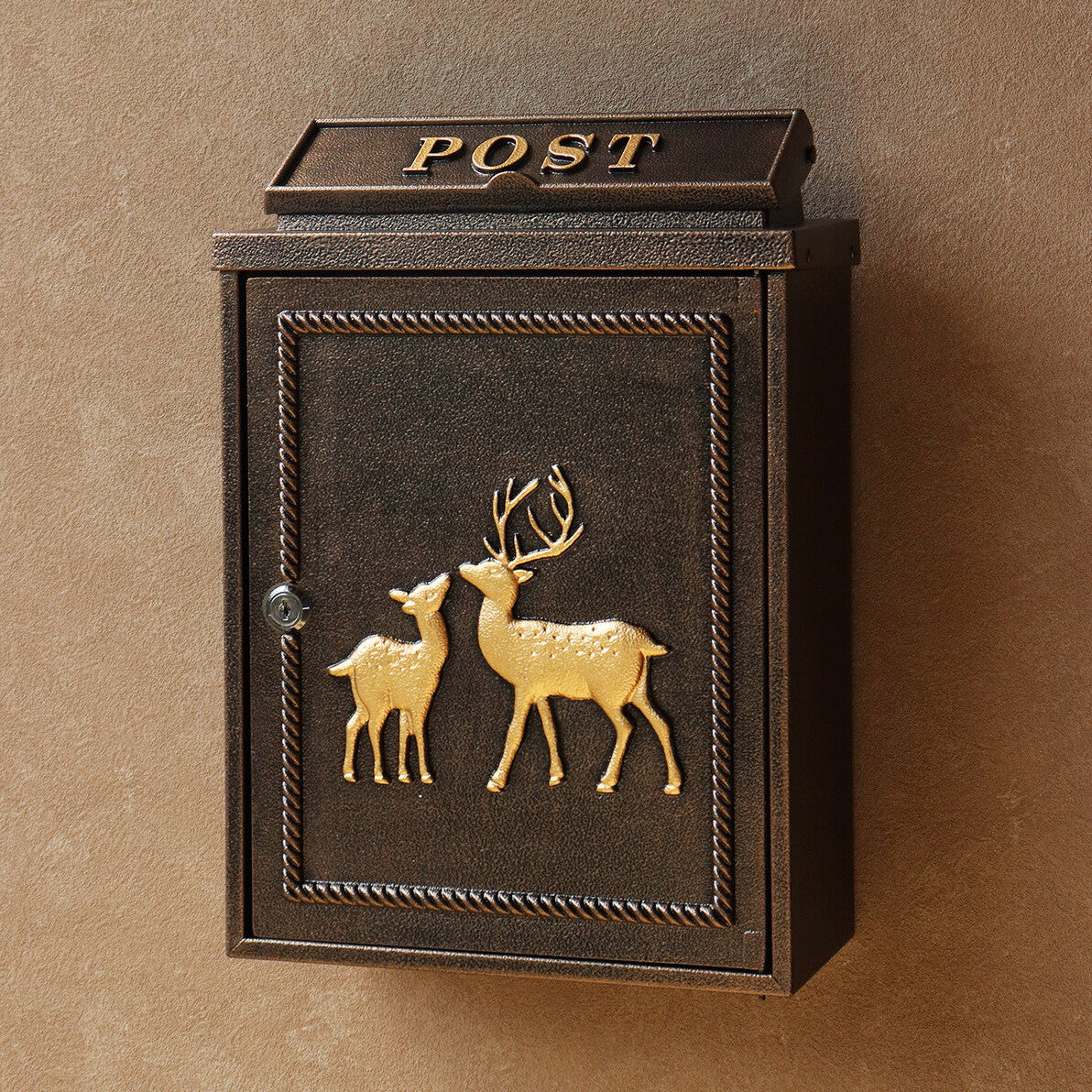 鋳物壁掛けポスト　Deer-ディアー-　