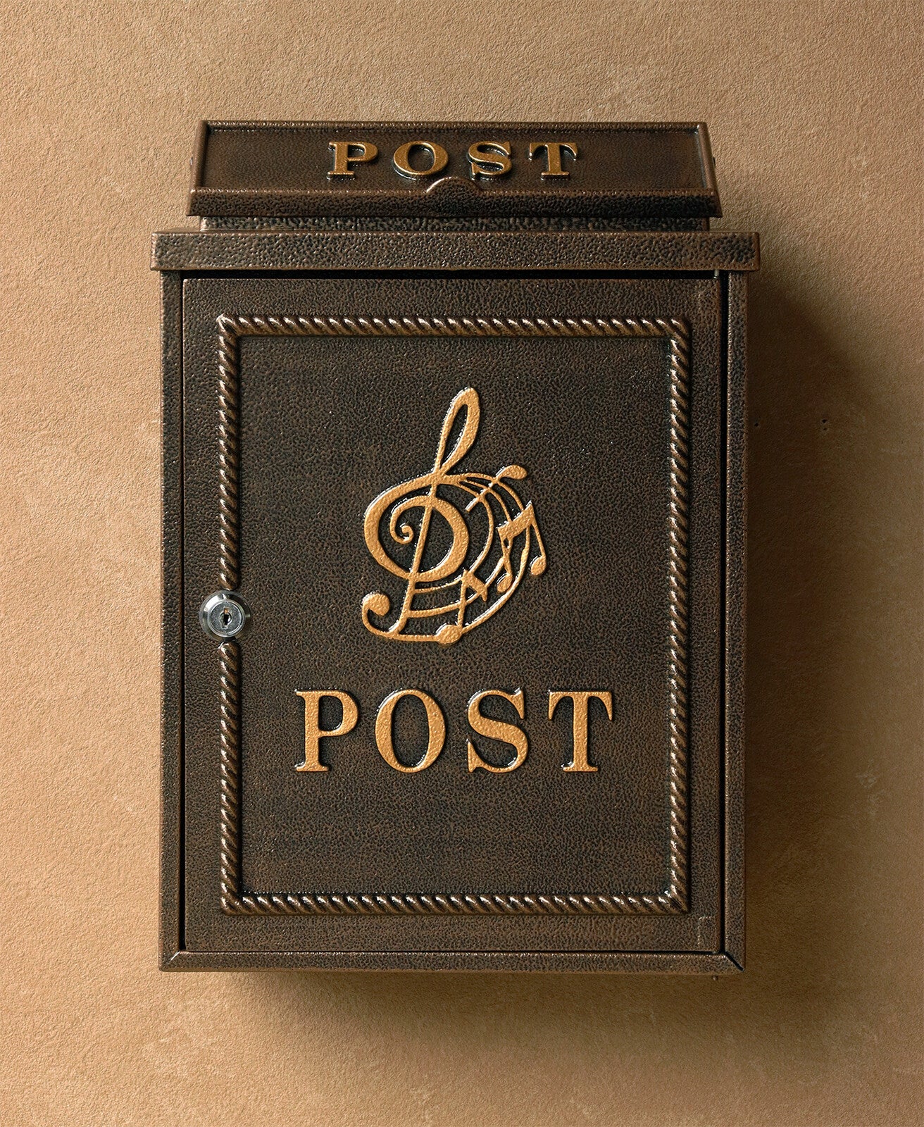 鋳物壁掛けポスト　Musical note-ミュージカルノート-　