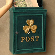 鋳物壁掛けポスト　Clover-クローバー-