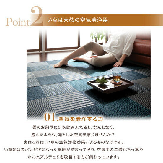 い草ラグ merk 消臭・空気清浄効果イメージ