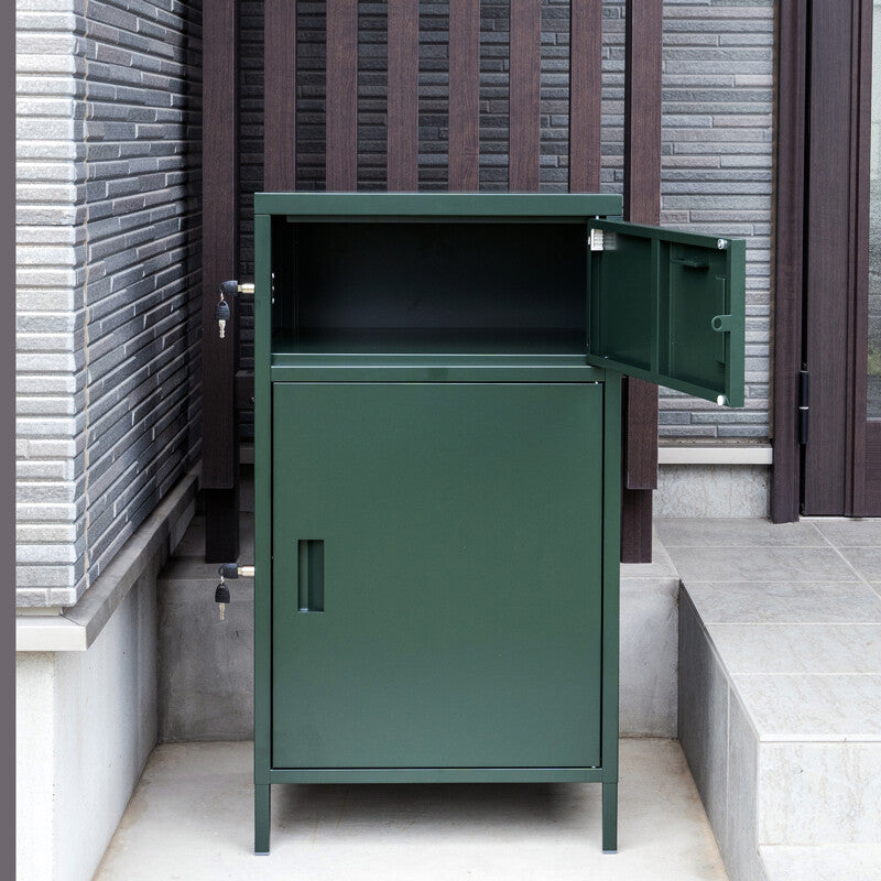 DELIO宅配ボックス 2ドア ハイタイプ BK/BR/GN/WH