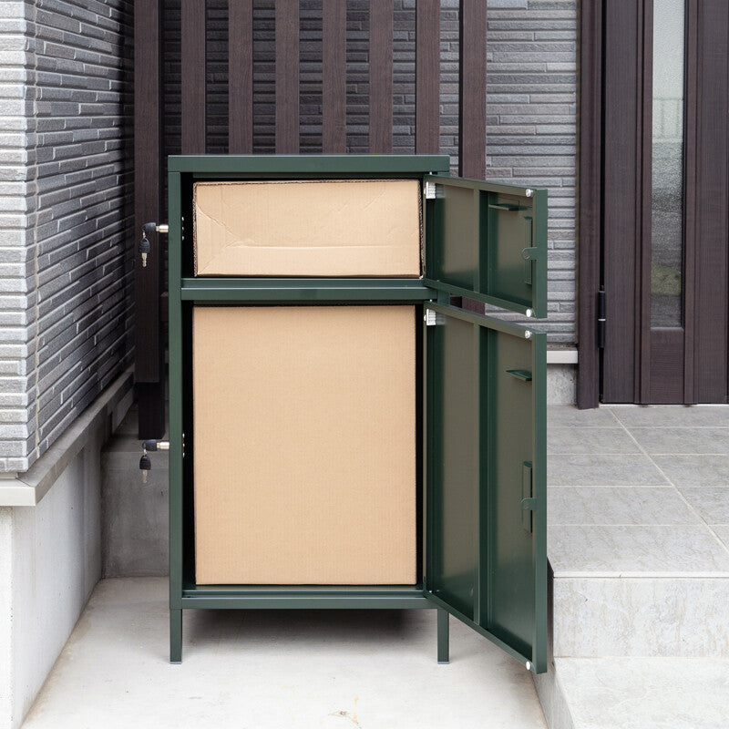 DELIO宅配ボックス 2ドア ハイタイプ BK/BR/GN/WH