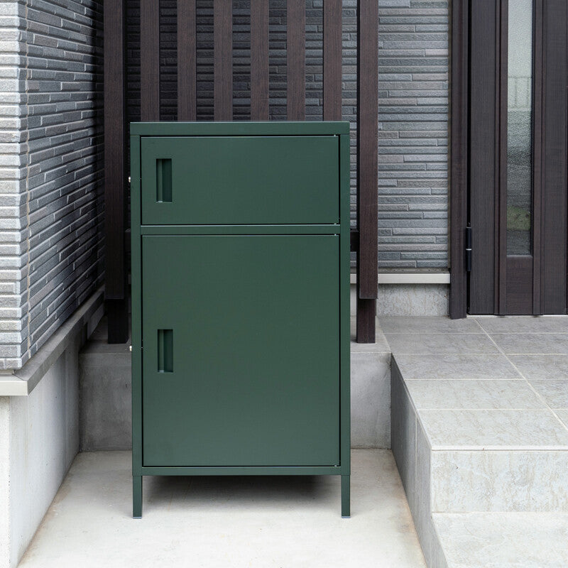 DELIO宅配ボックス 2ドア ハイタイプ BK/BR/GN/WH