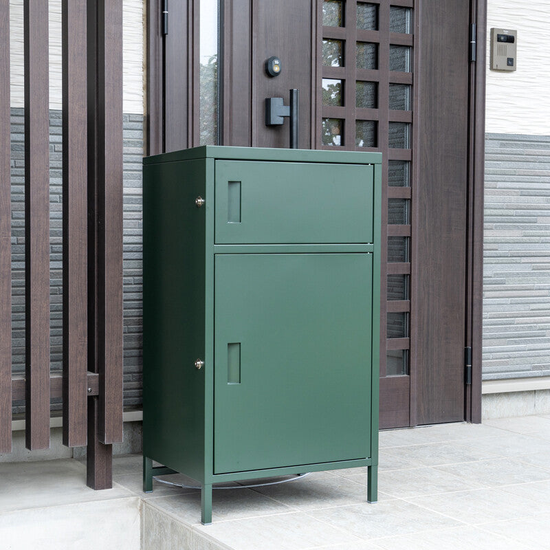 DELIO宅配ボックス 2ドア ハイタイプ BK/BR/GN/WH