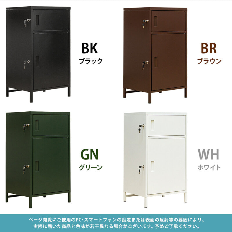 DELIO宅配ボックス 2ドア ハイタイプ BK/BR/GN/WH