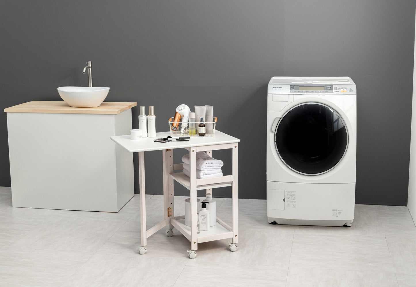 片バタキッチンワゴン 3段 4段