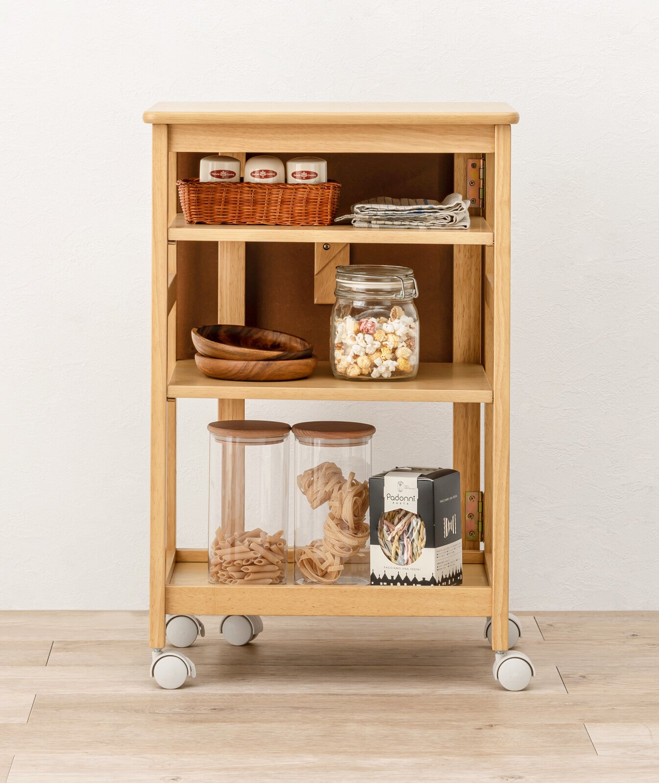 片バタキッチンワゴン 3段 4段