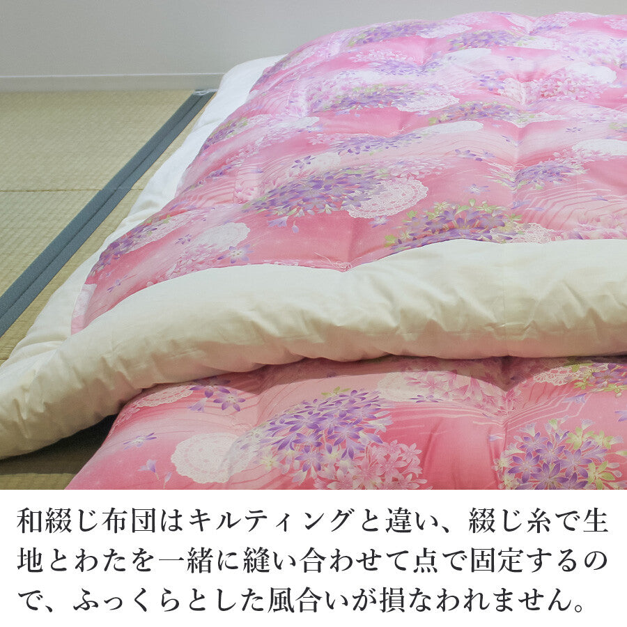 【日本製】匠の手作り綿わたふっくら掛け布団　❷ー❶