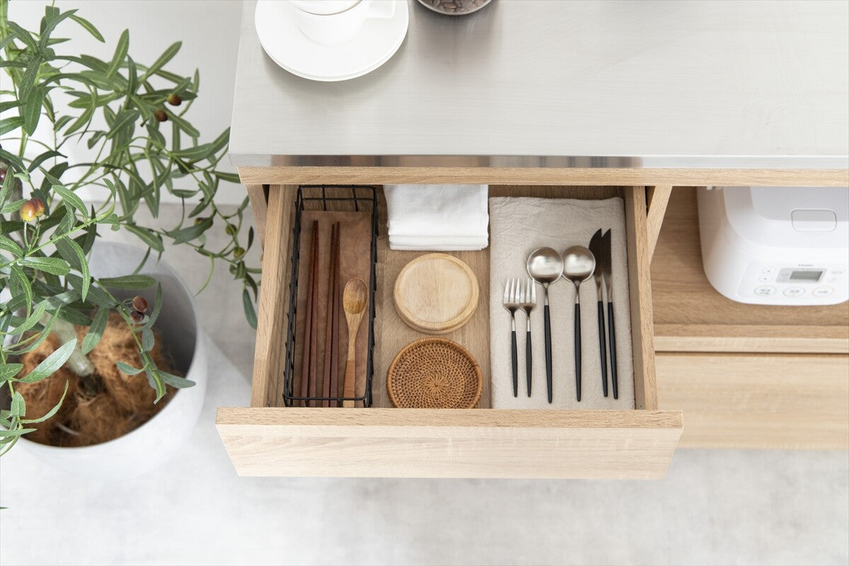 【幅90cm】Feliz ステンレス天板レンジ台