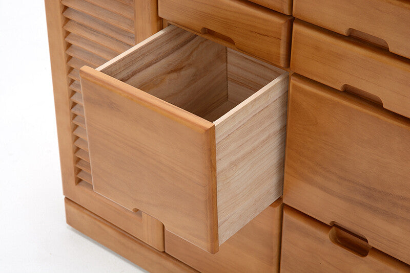 天然木鍵付き引き出しいっぱいFAX台 コンセント付き 76cm幅 96cm幅