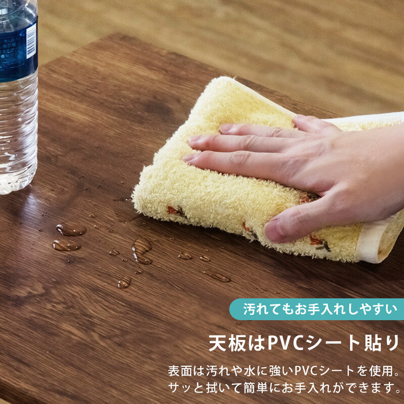 センターテーブル2点セット　Quincy　VBR/MWH/OAK/CGR