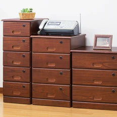 天然木全段鍵付きシークレットチェスト 3段 4段 5段