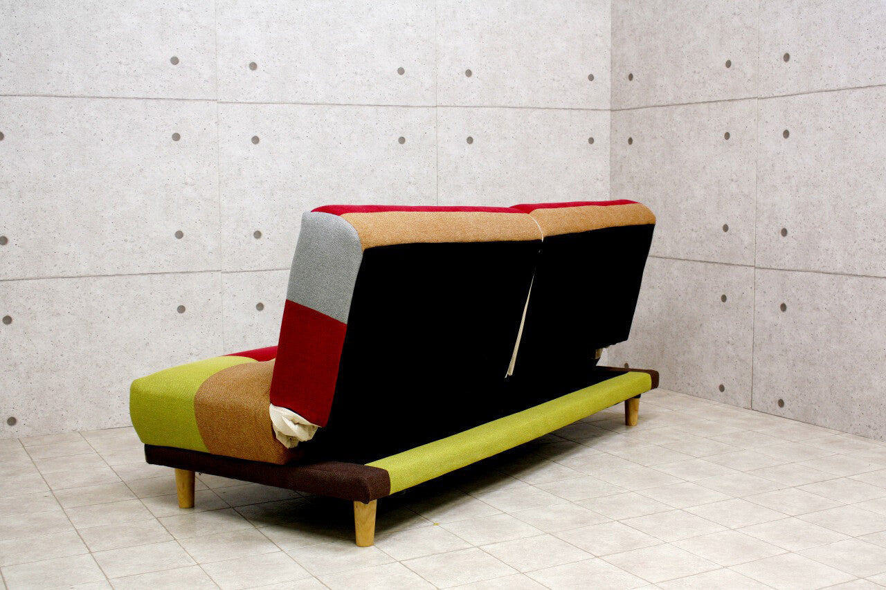 ソファベッド リクライニング セパレート カラフル