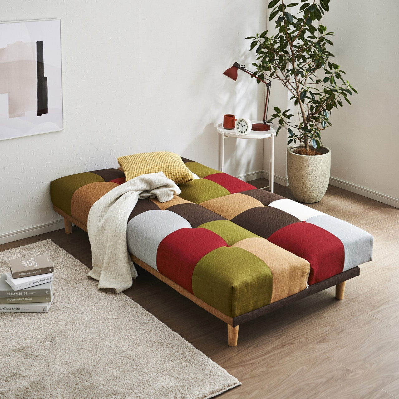 ソファベッド リクライニング セパレート カラフル