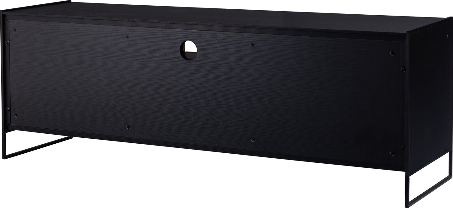 テレビボード 幏145cm パイン古材・オーク アンティーク調 アイアン脳 完成品
