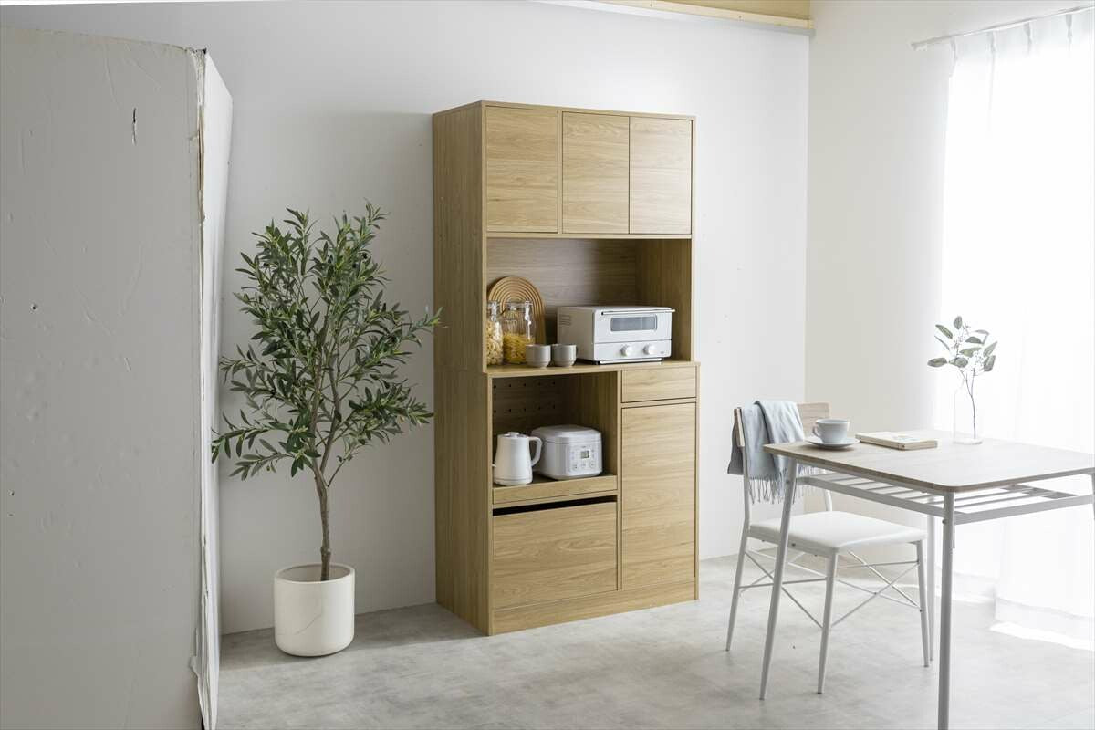 【幅88cm】Conina 食器棚