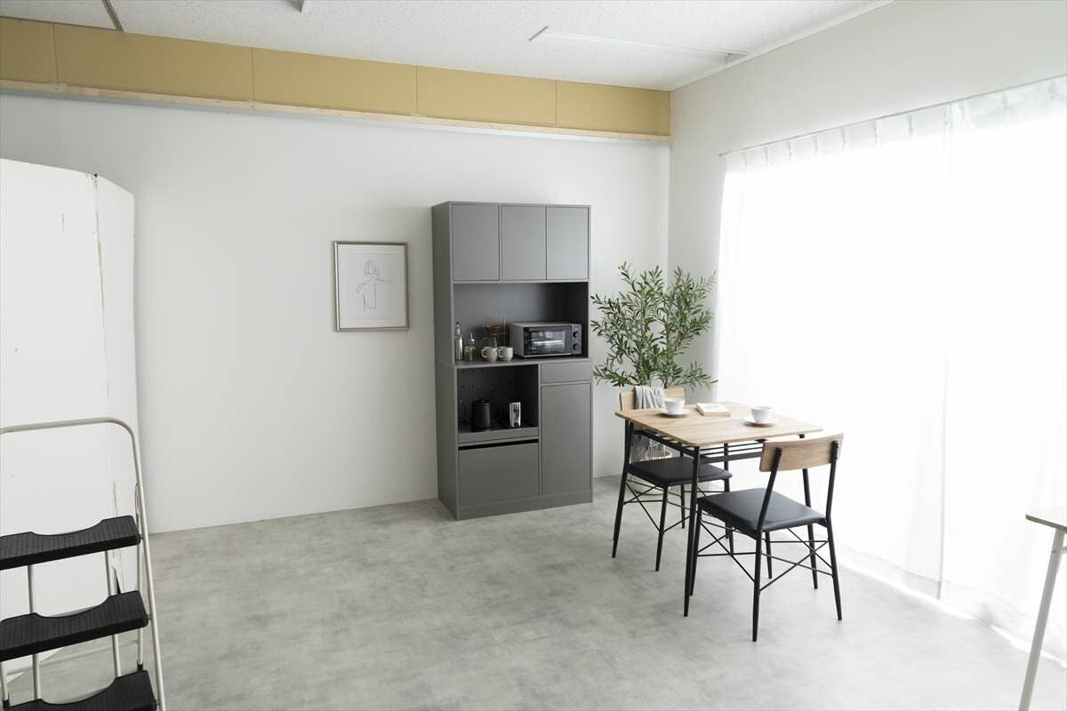 【幅88cm】Conina 食器棚