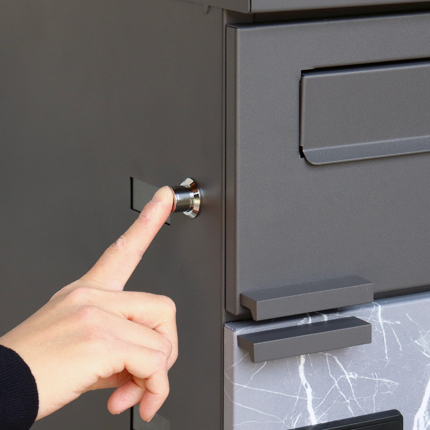 宅配ボックス付ポスト　Pietro-ピエトロ-　宅配2段タイプ