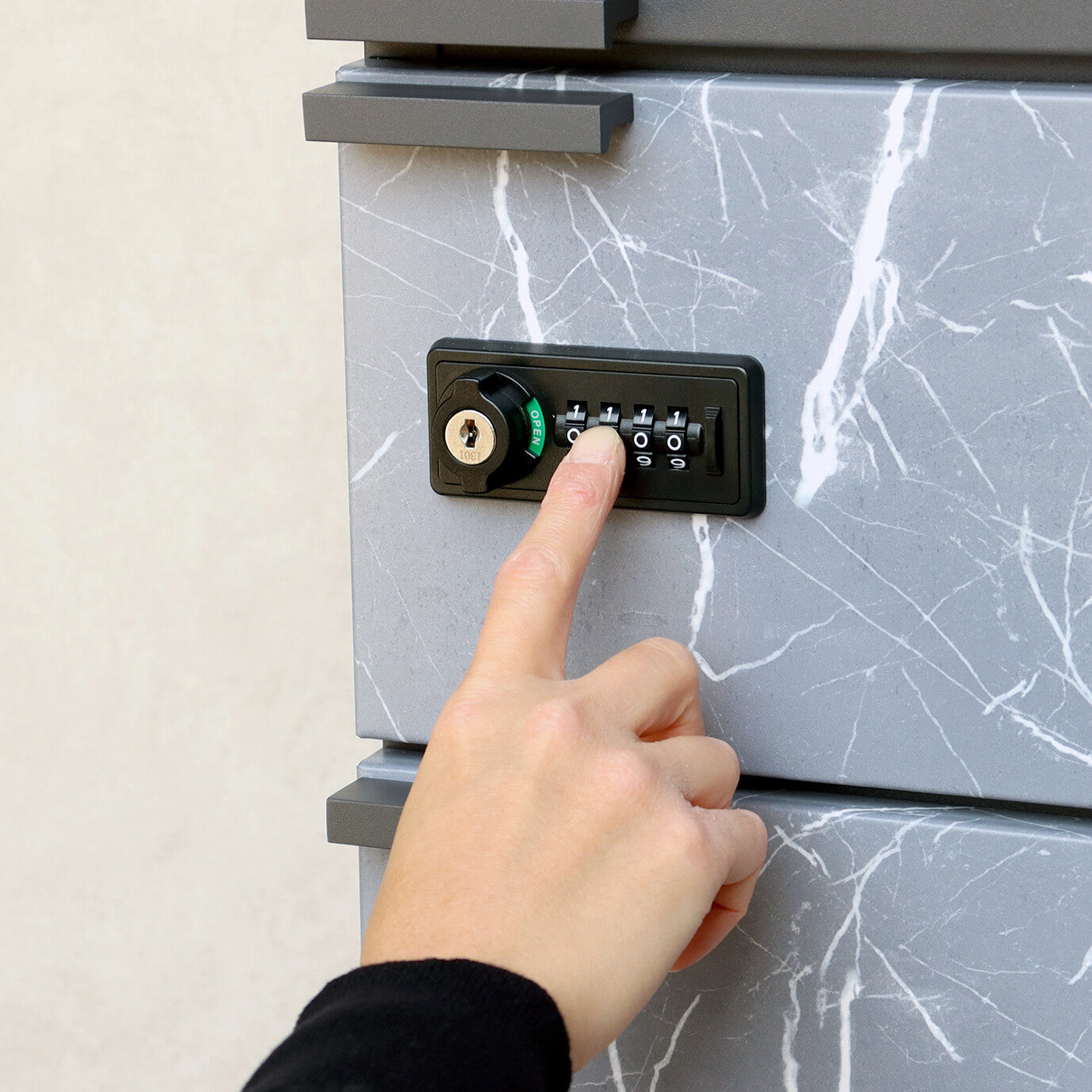 宅配ボックス付ポスト　Pietro-ピエトロ-　宅配2段タイプ