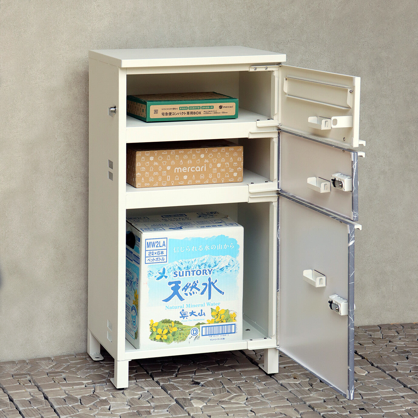 宅配ボックス付ポスト　Pietro-ピエトロ-　宅配2段タイプ