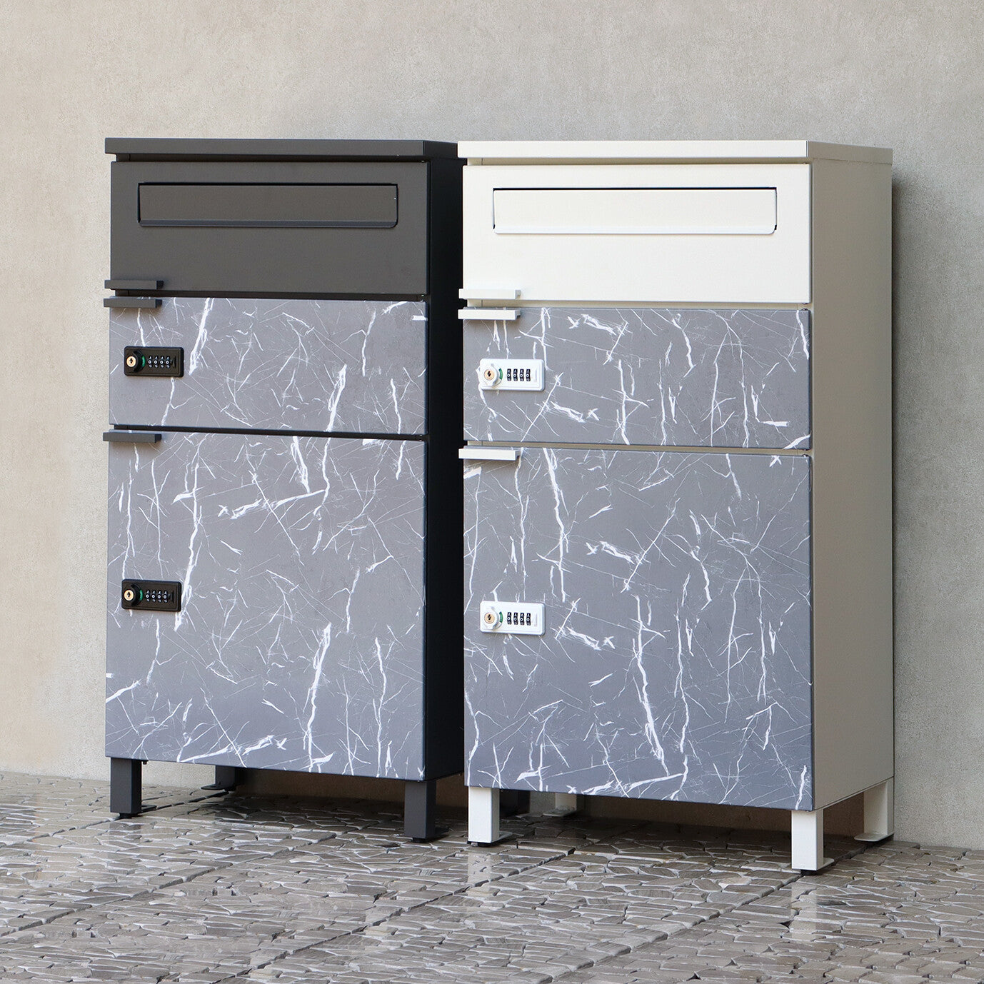 宅配ボックス付ポスト　Pietro-ピエトロ-　宅配2段タイプ