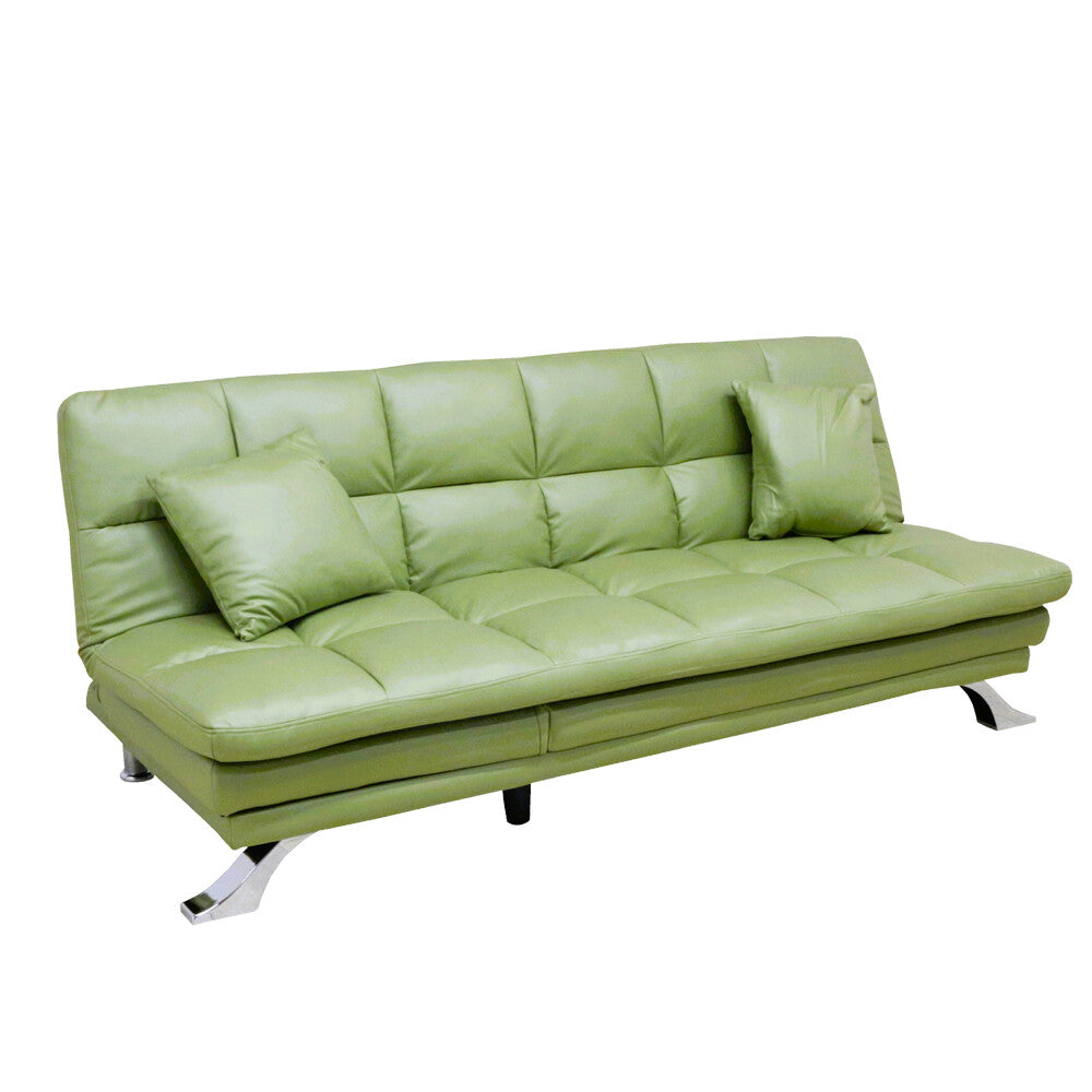 ソファベッド 3WAY ファブリックレザー クッション付き  シンプル お掃除ロボット対応可