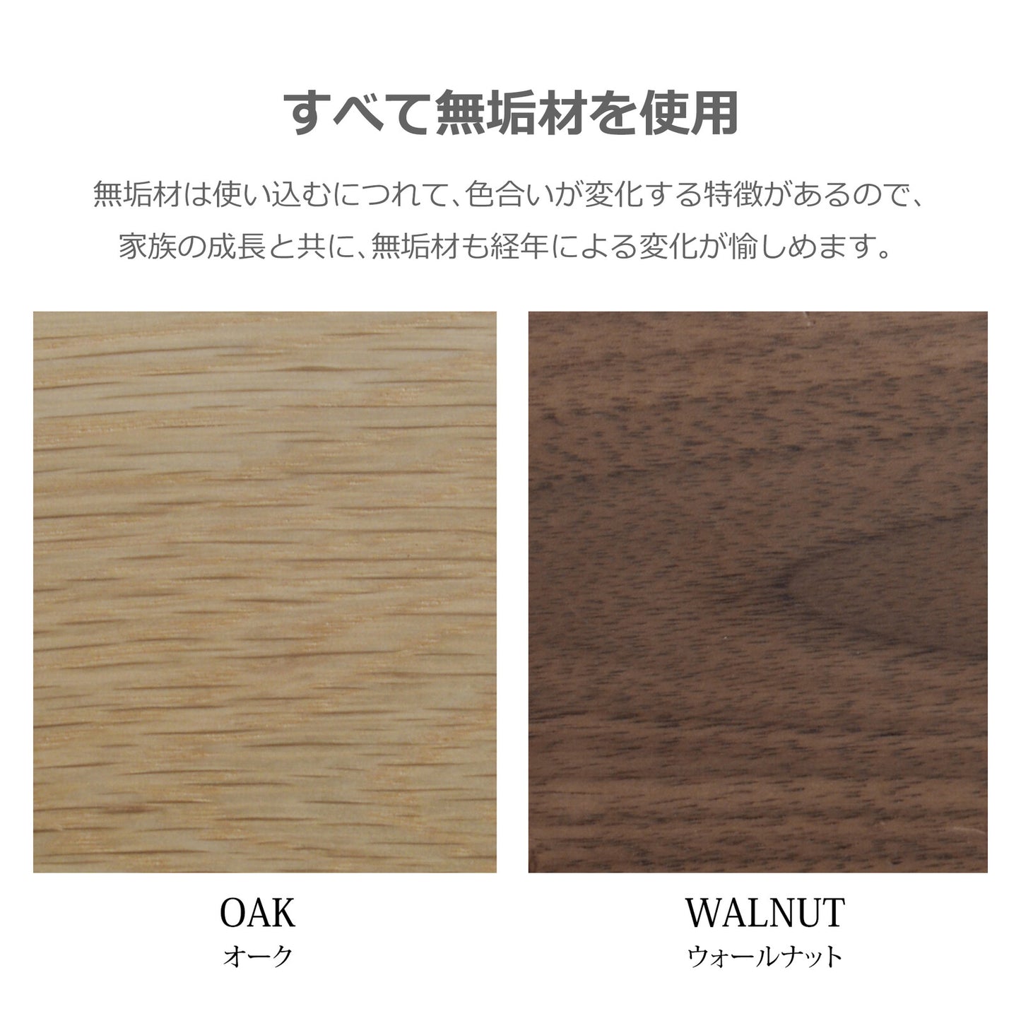 ③-③ダイニングチェア オーズ ウォールナット/オーク無垢材