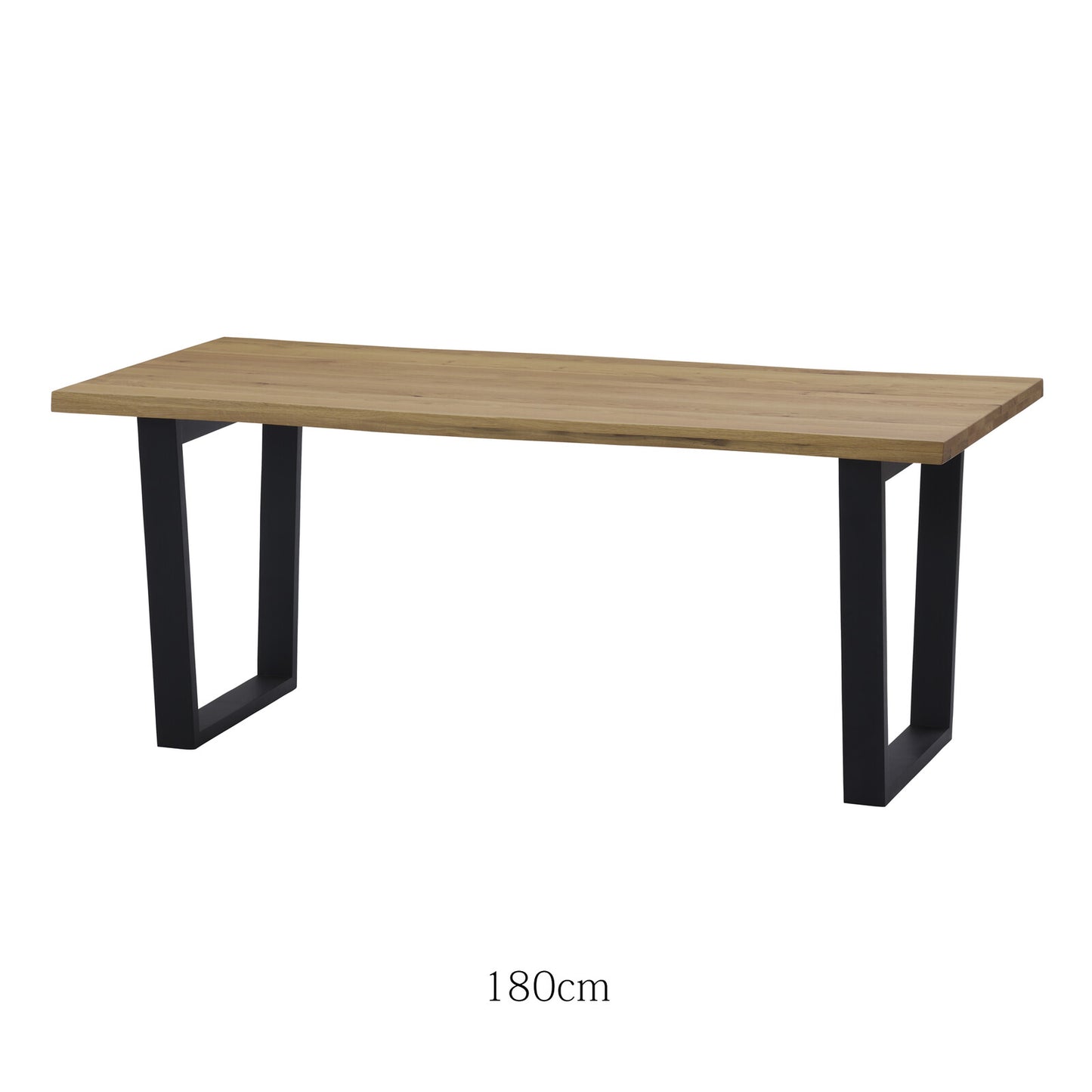 ダイニングテーブル ザック オーク無垢天板 ライブエッジ風カット