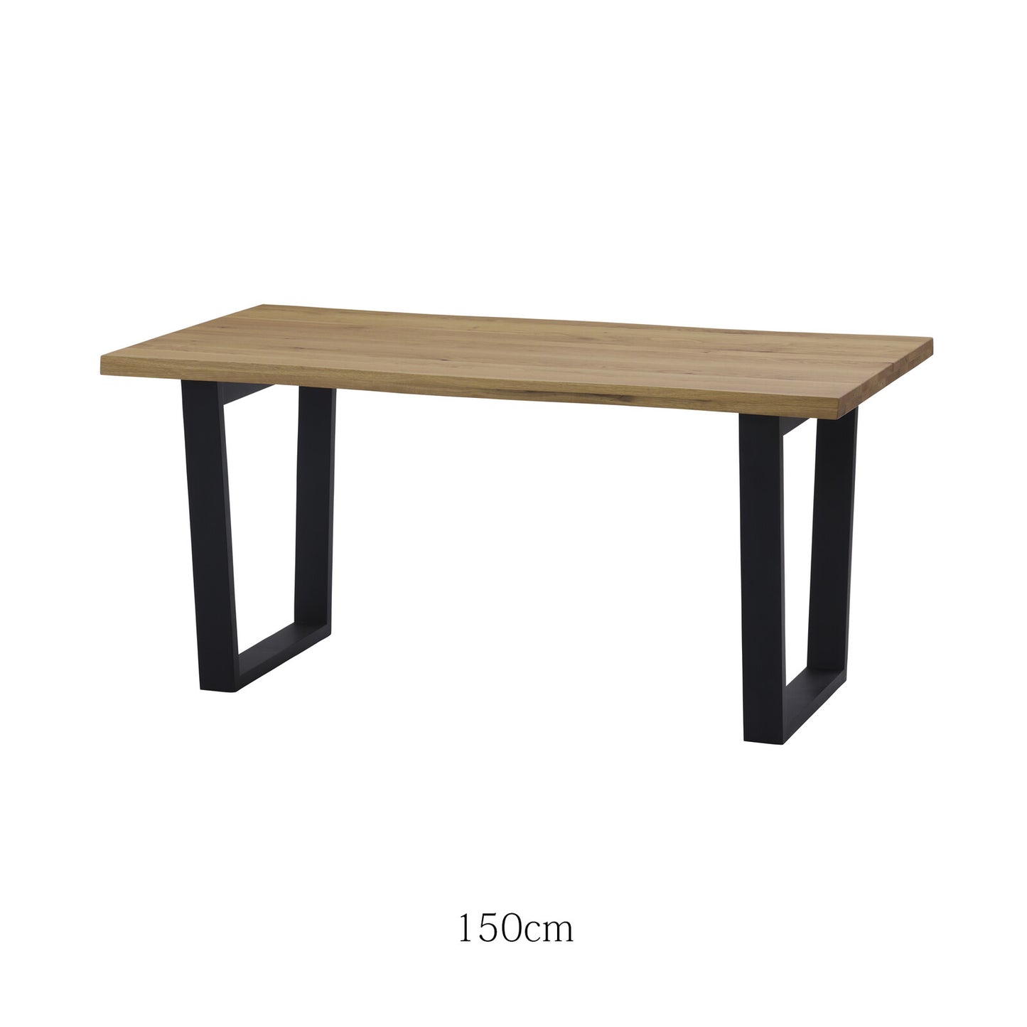 ダイニングテーブル ザック オーク無垢天板 ライブエッジ風カット