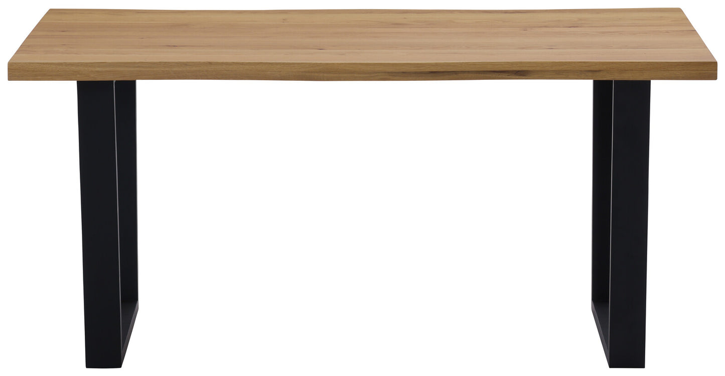 ダイニングテーブル ザック オーク無垢天板 ライブエッジ風カット