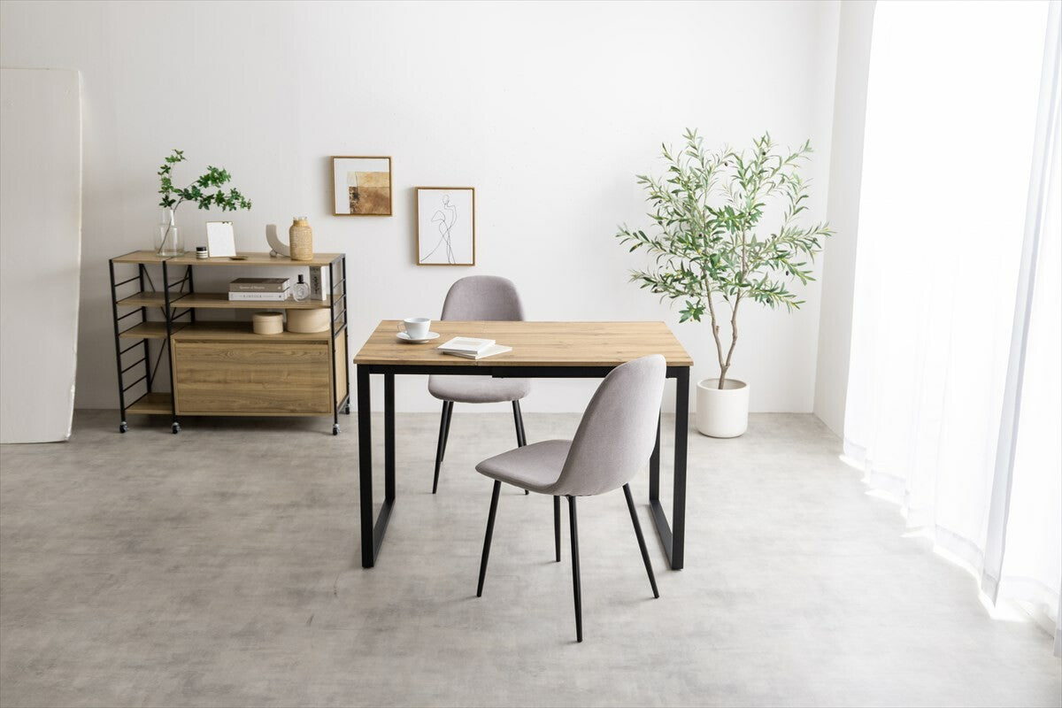 【3点セット】Orca 伸縮式ダイニングテーブル+チェア2脚