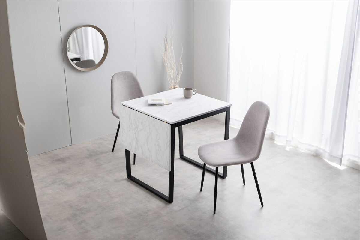 【3点セット】Orca 伸縮式ダイニングテーブル+チェア2脚