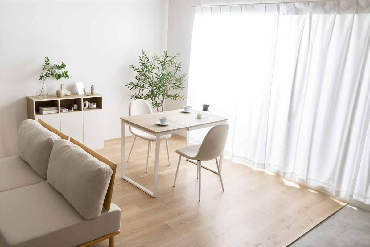 【3点セット】Orca 伸縮式ダイニングテーブル+チェア2脚