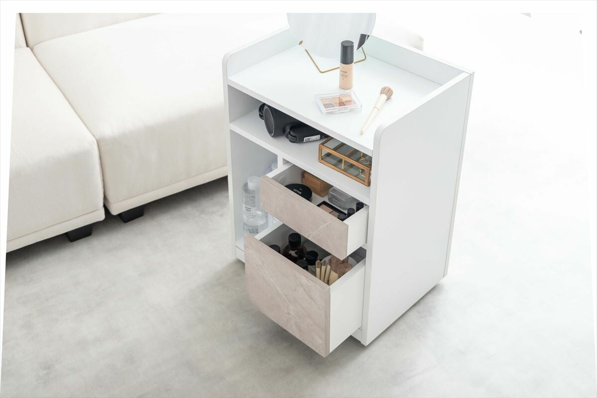 【幅42cm】Piilo キャスター付き収納ワゴン