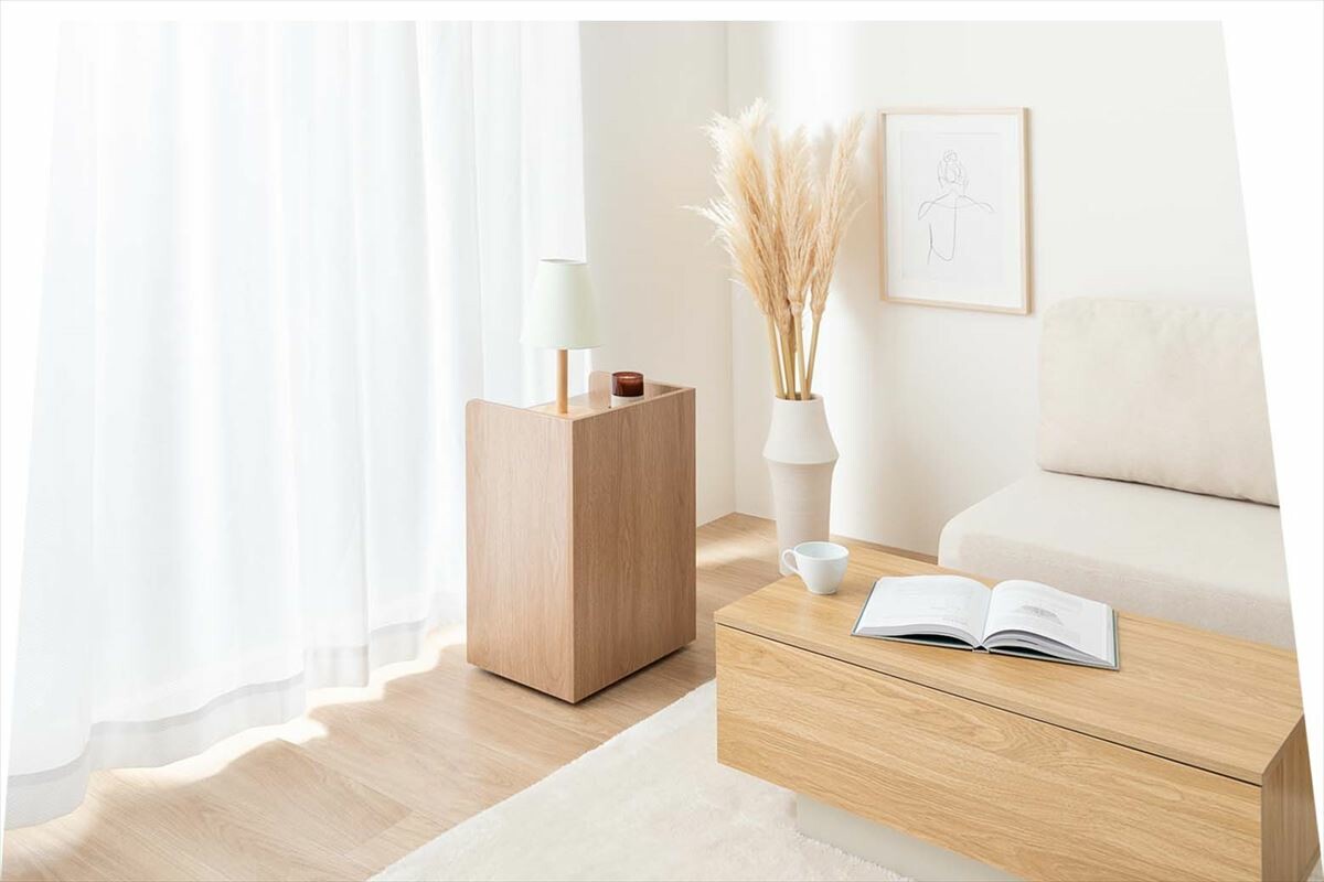 【幅42cm】Piilo キャスター付き収納ワゴン