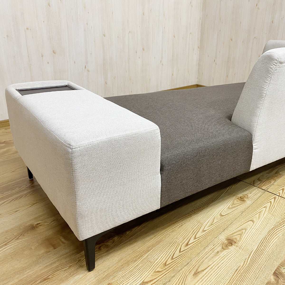 ソファー ソファーベッド 3人掛け テーブル コンセント付き クッション