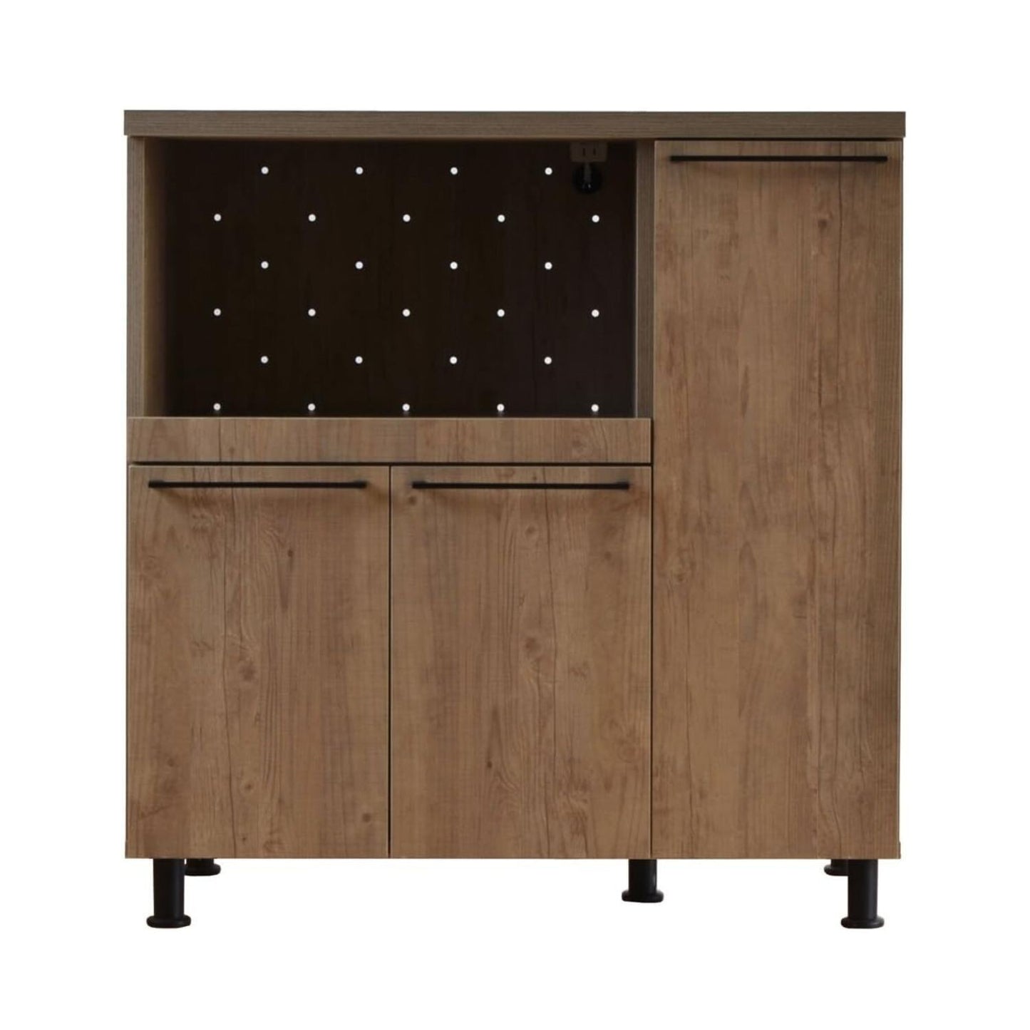 【日本製】 キッチンカウンター レンジ台 幅90cm ブルックリンスタイル