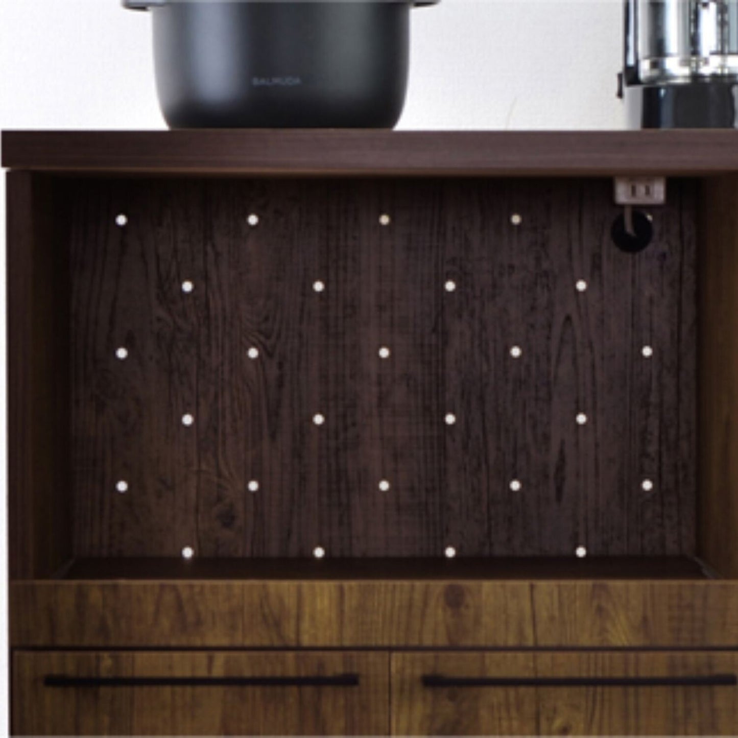 【日本製】 キッチンカウンター レンジ台 幅90cm ブルックリンスタイル