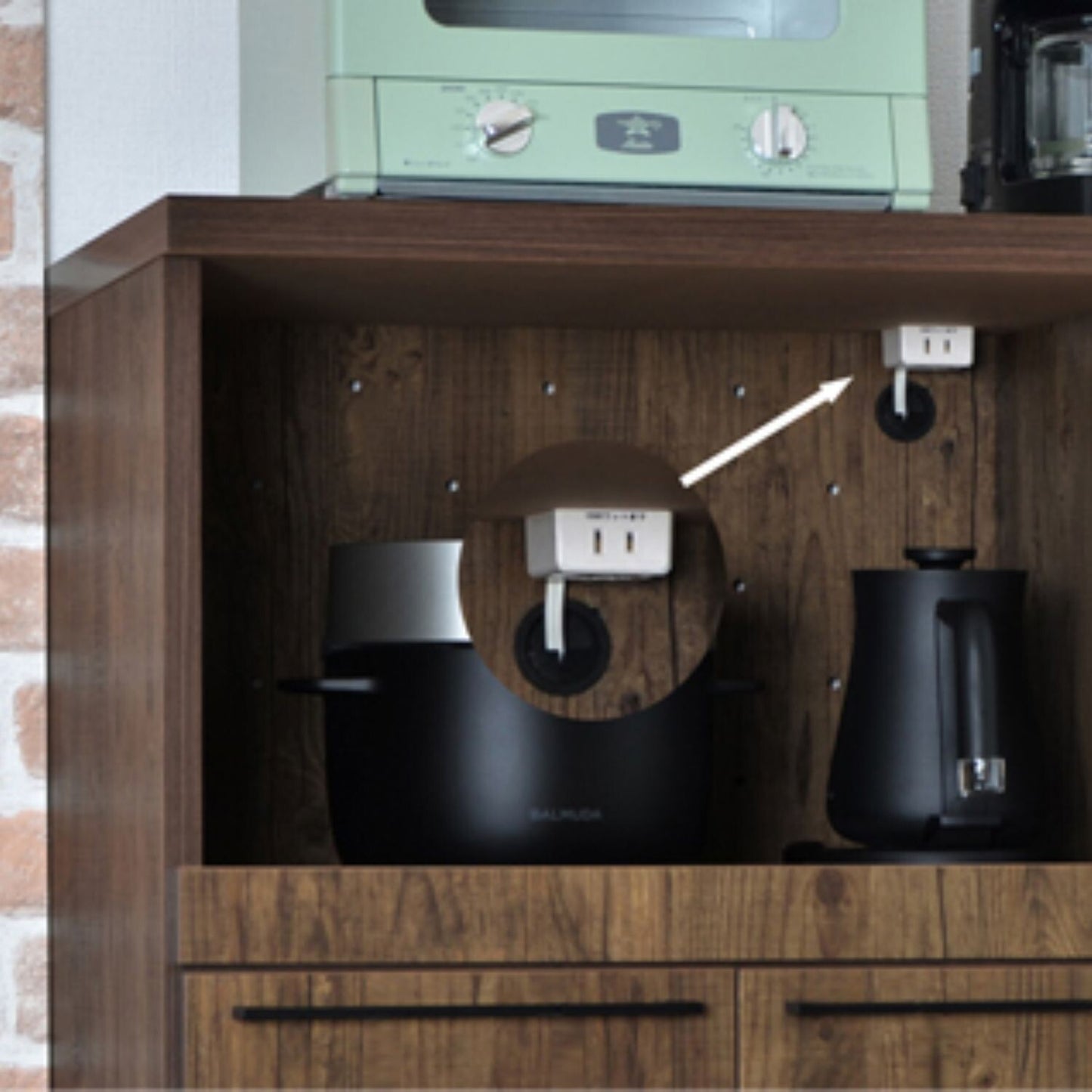 【日本製】 キッチンカウンター レンジ台 幅90cm ブルックリンスタイル