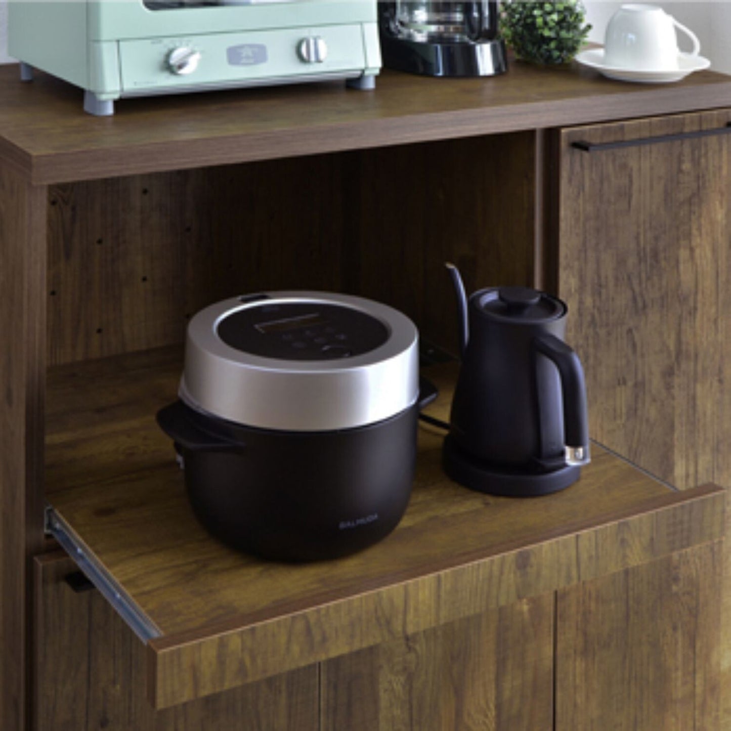 【日本製】 キッチンカウンター レンジ台 幅90cm ブルックリンスタイル