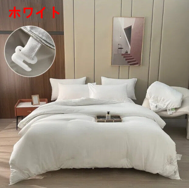 シルク掛け布団 天然繊維絹 収納袋付き 軽量 保温