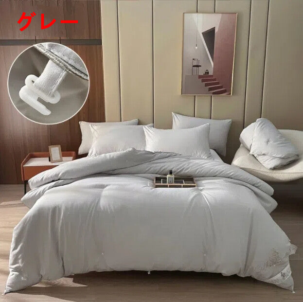 シルク掛け布団 天然繊維絹 収納袋付き 軽量 保温