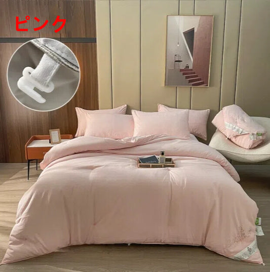 シルク掛け布団 天然繊維絹 収納袋付き 軽量 保温